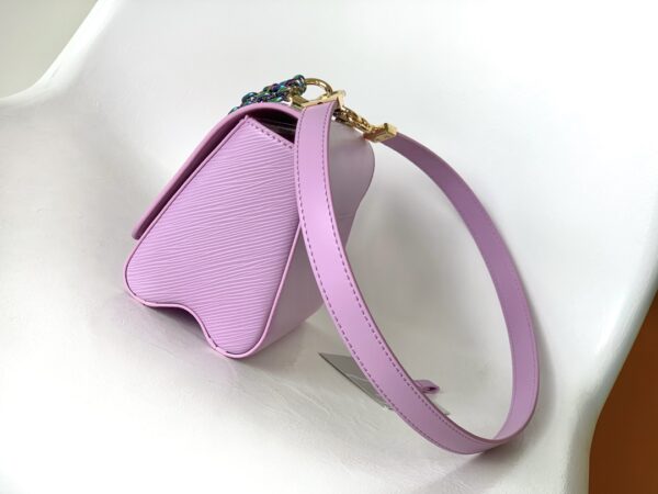 Louis Vuitton Twist Medium Handbag – Purple - Image 5