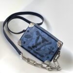 Louis Vuitton Mini Soft Trunk Handbag - Blue - Image 4