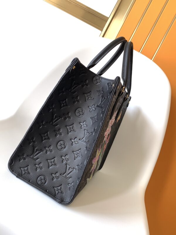 Louis Vuitton Onthego MM Handbag - Black - Image 4