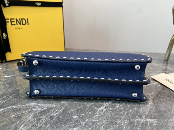 Fendi Signature Peekaboo I See U Small Bag - Blue - Image 2
