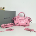 Balenciaga Neo Cagole Explosive Motorbike Bag - Pink