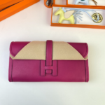Hermes Jige Elan Clutch - Rose Purple