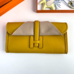 Hermes Jige Elan Clutch – Amber