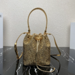 Prada New Crystal Bucket Bag - Gold