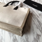 YSL Rive Gauche Beach Bag - White - Image 4