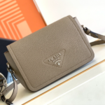 Prada Double Shoulder Strap Handbag - Gray