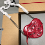 Balenciaga New Le Cagole Heart Bag - Red