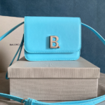 Balenciaga Square Box B Bag - Blue