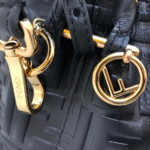Fendi Mini Bucket Handbag - Black - Image 2