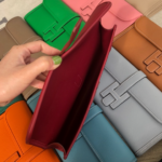 Hermes Epsom Turtledove Handbag - Flag Red - Image 2