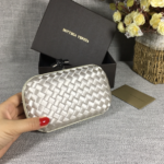 Bottega Veneta Small Classic Dinner Bag - Silver - Image 2