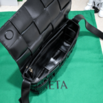 Bottega Veneta Cassette Pleated Handbag - Black - Image 2