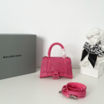 Balenciaga Super Mini Hourglass Bag - Pink