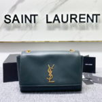 YSL Yves Saint Laurent Plain Chain Handbag - Sea Green