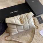 YSL Loulou Puffer Mini Bag – White