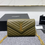 YSL Yves Saint Laurent Clutch Bag - Peanut Green