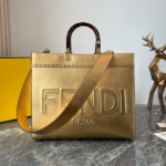 Fendi Sunshine Small Tote Bag - Gold