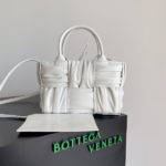 Bottega Veneta Cute Pleated Mini Tote Bag - White