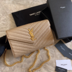 YSL Yves Saint Laurent Clutch Bag - Cream