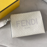 Fendi Roma Print Clutch Bag - White