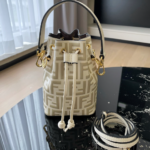 Fendi Mini Bucket Handbag - White