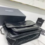 YSL Saint Laurent's Niki's Medium Handbag - Black Silver - Image 3