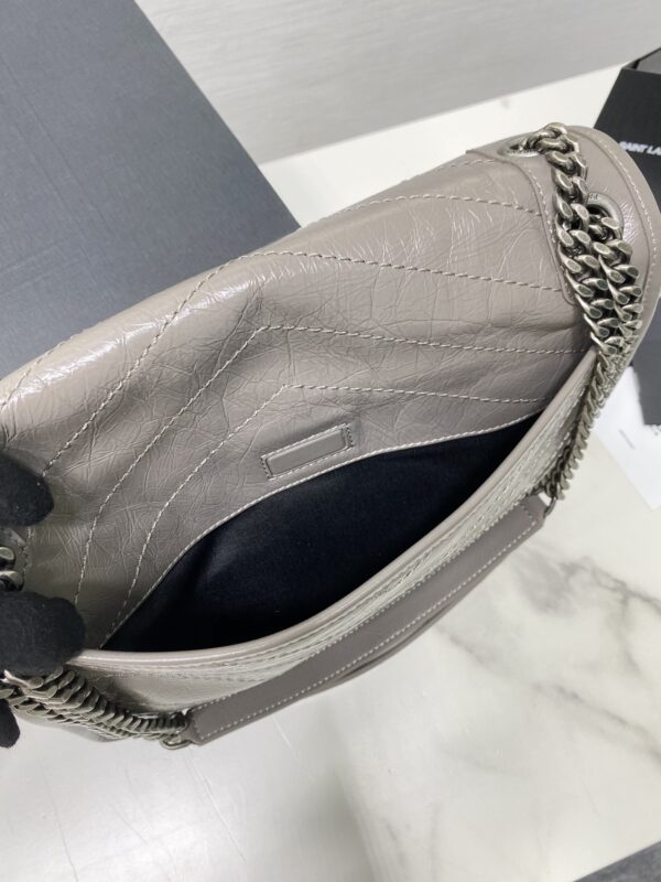 YSL Saint Laurent's Niki's Medium Handbag - Light Gray - Image 2