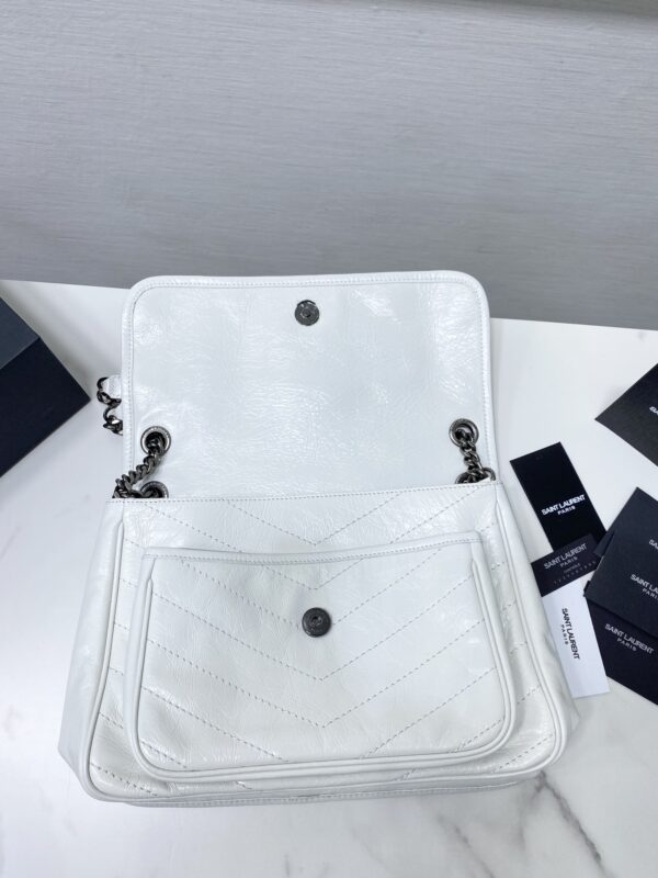 YSL Saint Laurent's Niki's Medium Handbag - White - Image 4