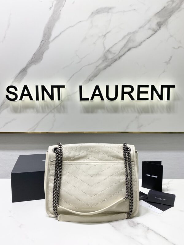 YSL Saint Laurent's Niki's Medium Handbag - Milky White - Image 5