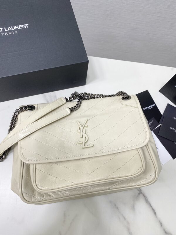 YSL Saint Laurent's Niki's Medium Handbag - Milky White - Image 4