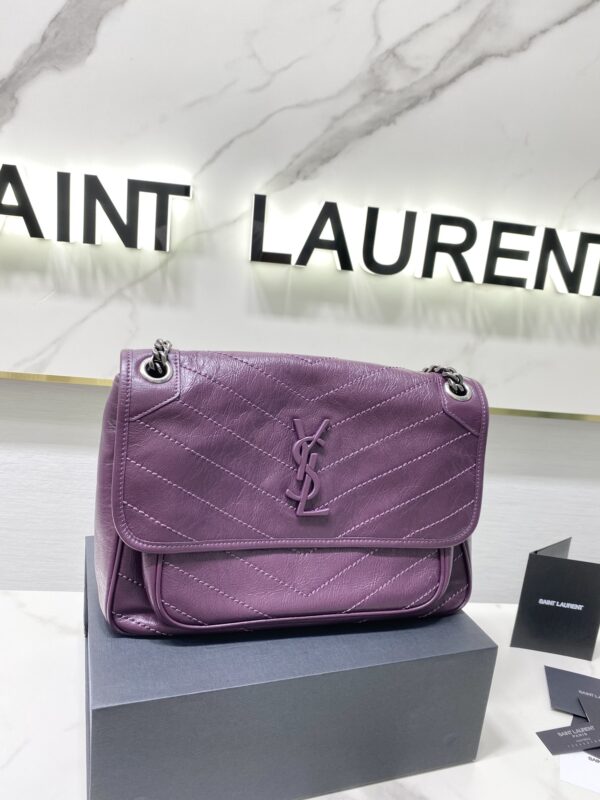 YSL Saint Laurent's Niki's Medium Handbag - Purple - Image 3