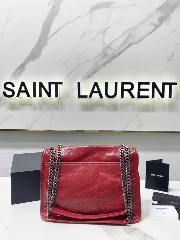 YSL Saint Laurent's Niki's Medium Handbag - Red - Image 5
