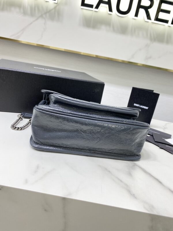 YSL Saint Laurent's Niki's Small Handbag - Blue and Gray - Image 4