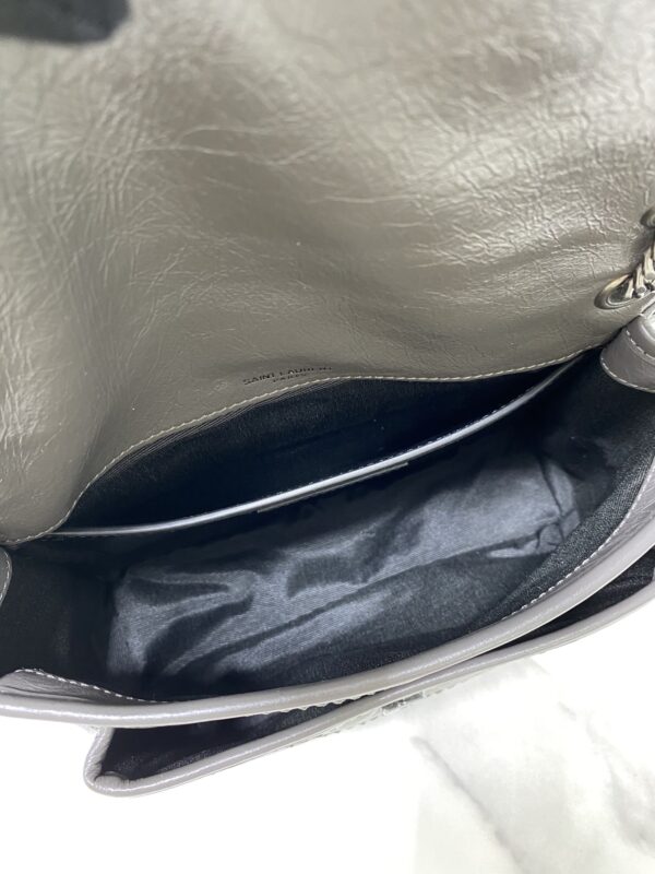 YSL Saint Laurent's Niki's Small Handbag - Dark Gray - Image 2