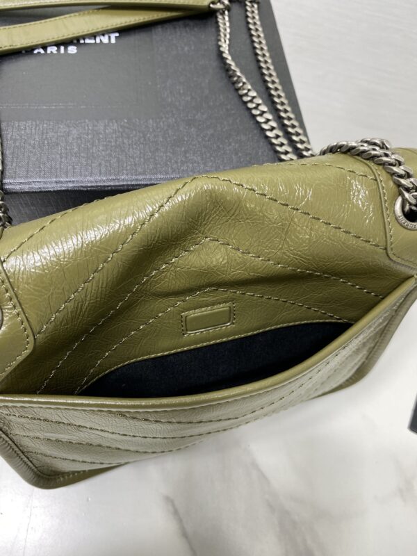 YSL Saint Laurent's Niki's Small Handbag - Oilve Green - Image 4