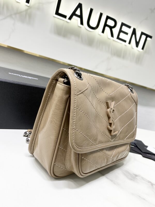 YSL Saint Laurent's Niki's Small Handbag - Apricot - Image 4