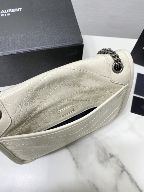 YSL Saint Laurent's Niki's Small Handbag - Milky White - Image 4