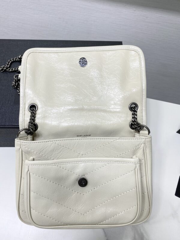 YSL Saint Laurent's Niki's Small Handbag - Milky White - Image 3