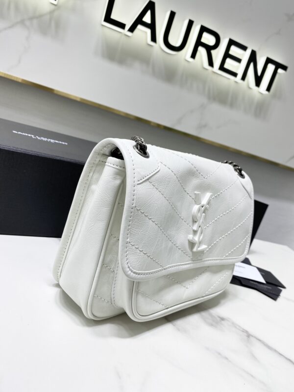 YSL Saint Laurent's Niki's Small Handbag - White - Image 4