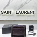 YSL Saint Laurent's Niki's Small Handbag - Maroon - Image 5