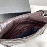YSL Saint Laurent's Niki's Small Handbag - Maroon - Image 2