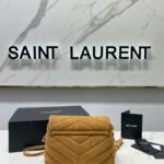 YSL LouLou Y-Shaped Small Shoulder Bag - Brown - Image 5