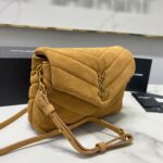 YSL LouLou Y-Shaped Small Shoulder Bag - Brown - Image 4