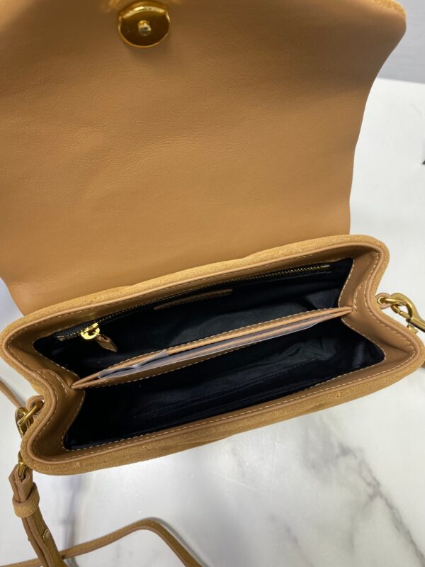 YSL LouLou Y-Shaped Medium Shoulder Bag - Brown - Image 5