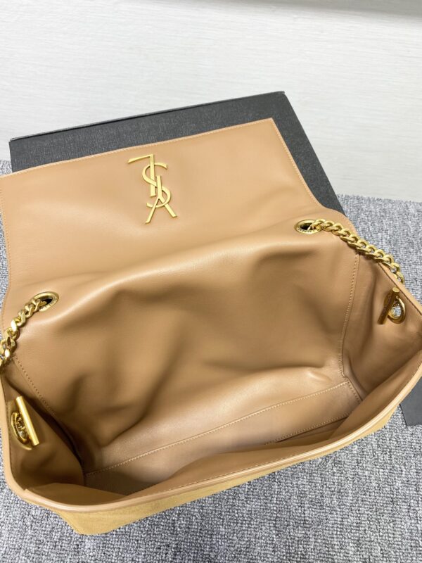 YSL Yves Saint Laurent Plain Chain Handbag - Brown - Image 2