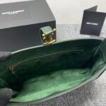 YSL's New Patent Leather Armpit Bag - Green - Image 2