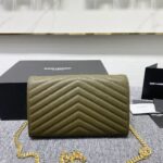 YSL Yves Saint Laurent Clutch Bag - Peanut Green - Image 2