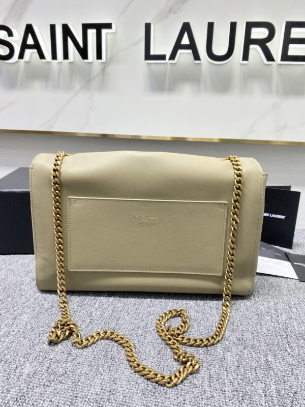 YSL Yves Saint Laurent Chain Handbag - Cream - Image 5