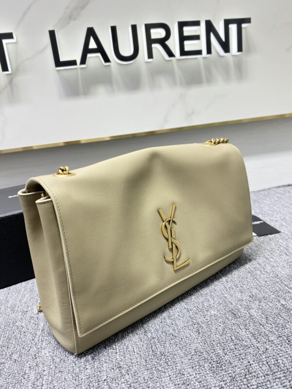 YSL Yves Saint Laurent Chain Handbag - Cream - Image 4
