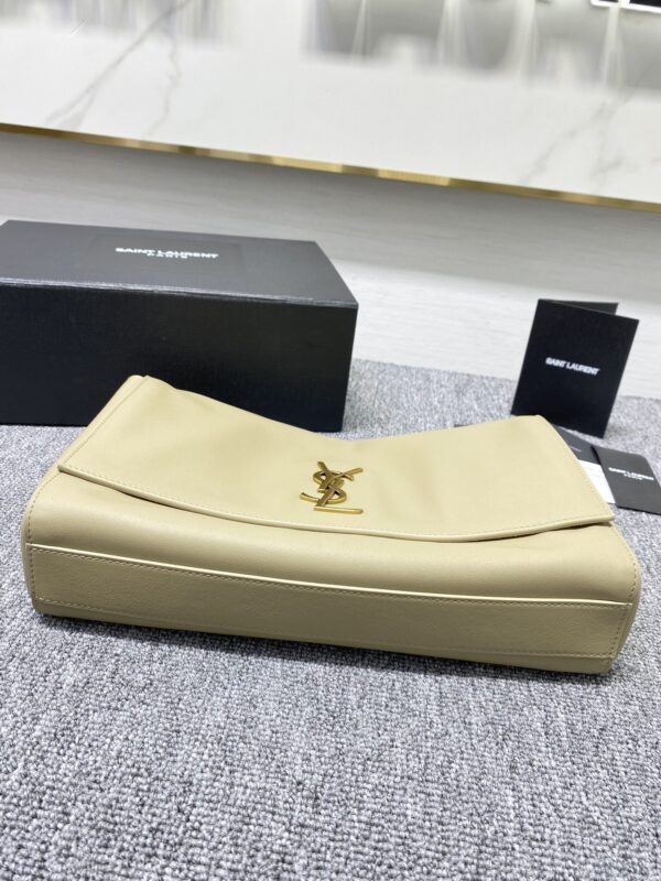 YSL Yves Saint Laurent Chain Handbag - Cream - Image 3